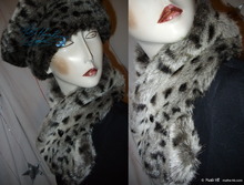 collar-scarve, lynx faux-fur, winter