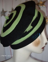 Mütze, gestrickter und schwarz wool, Herbst Winter Hut
