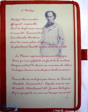 poetry writing,  red notebook Beaudelaire 