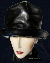 Regenhut, schwarz  Elegant Unisex Regen-Kopfbedeckung