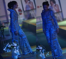 Bühne Kleidung Hose Anzug futuristische Bekleidung Maelstrom Show Kostüm  